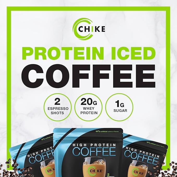 Chike High Protein Iced Coffee Sampler Pack and Original Bundle 20 G Protein 2 Shots Espresso 1 G Sugar Keto Friendly and Gluten Free 14 Serving Bag and 6 Sample Packets 20 Servings