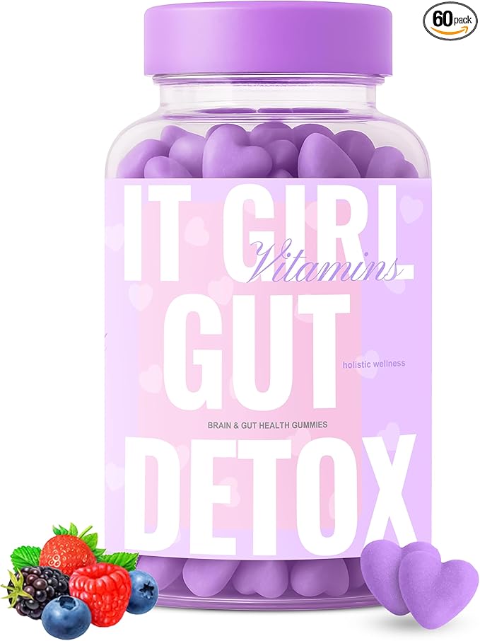 Gut Health Cleanse Detox Gummies for Women &amp Teens – Probiotics Prebiotics Digestive Enzymes &amp Superfoods Greens Blend – Vegan Daily Digestive Supplement for Bloating Relief Debloat &amp G