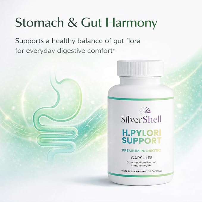 H. Pylori Probiotics Formula - Stomach Lining Support with Lactobacillus Reuteri - Defense Helicobacter Pylori - 30 Capsules