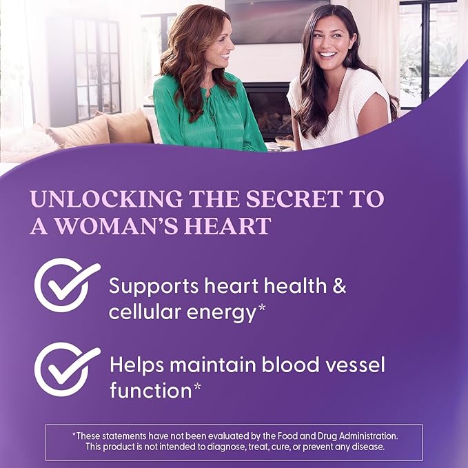 Doctors Best Womens Heart Complex with K2 + CoQ10 Supports Cardiovascular Health Non-GMO Gluten Free Soy Free 60 Softgels