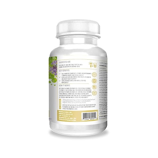 Actif Organic Multivitamin for Women Age 30+ with 30 Organic Vitamins and Organic Herbs Non-GMO Made in USA 2-Month Supply