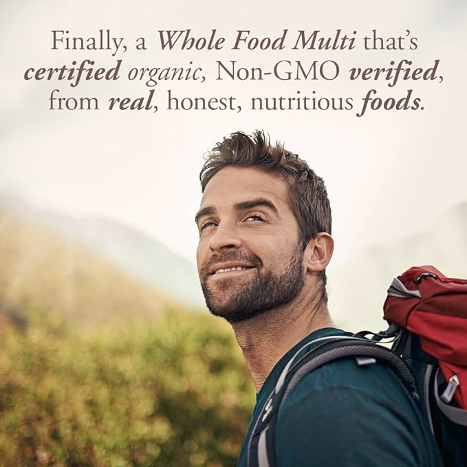 Garden of Life Dr Formulated Probiotics Immune Support &amp Organics Multivitamin for Men - Men's Once Daily Whole Food Vitamin Supplement Tablets Vegan 30 Count
