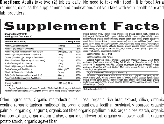 Country Life Realfood Organics for Women and Men Bundle - Certified Gluten Free Certified Vegan Certified USDA Organic - 60 Tablets