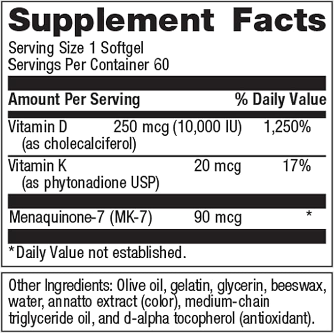 Metagenics Essential Wellness Duo: D3 10000 + K - for Immune Support Bone Health &amp Heart Health - 60 Softgels &amp PhytoMulti Without Iron - Daily Multivitamin for Overall Health &amp Aging -