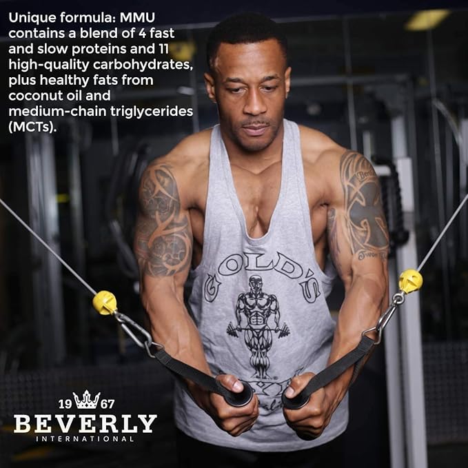 Beverly International Mass Maker Ultra Vanilla 14 Servings 3lb. Build Lean Mass Like a Pro. Milk Protein Isolate Whey Protein Isolate + Egg. MCT Oil. Clean Carbs Great Taste