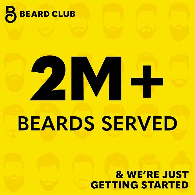 The Beard Club Biotin Beard Growth Vitamin Gummies - Hair Supplement for Men - Vitamins B12 E &amp C to Support a Thicker Fuller Looking Facial Hair - Strawberry Gummy