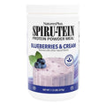 NaturesPlus SPIRU-TEIN Blueberries &amp Cream - 1.12 lb - Plant-Based Protein Powder - Vitamins &amp Minerals for Energy - Vegetarian Gluten Free - 15 Servings