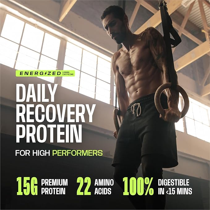 Frog Fuel Power Energized Protein Shot &amp Performance Greens Protein Powder 15g Protein Nano-Hydrolyzed Grass Fed Collagen Nano-Hydrolyzed Grass Fed Protein Greens Powder 24 Pack &amp 30 Servin