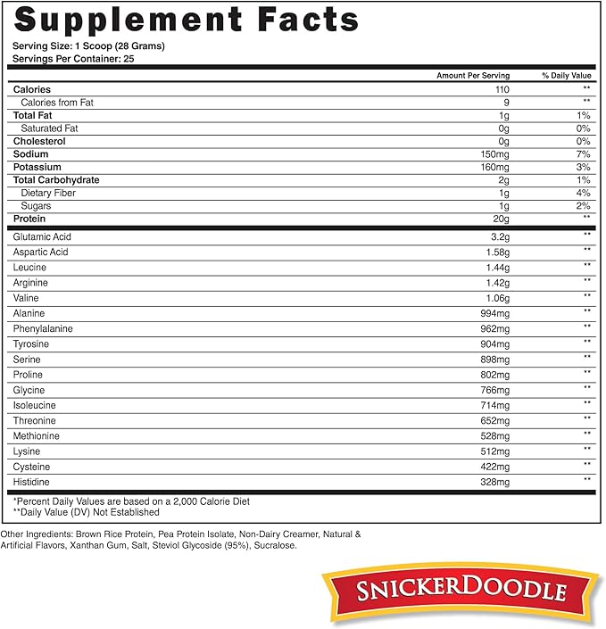 Steel Supplements Veg-PRO | Vegan Protein Powder Snickerdoodle | 25 Servings (1.65lbs) | Protein Powder with BCAA Amino Acid | Gluten Free | Non Dairy | Low Carb Formula