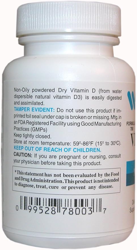 Wonder Laboratories Vitamin D-3 5000 Iu Dry Vitamin D-3 Nutritionally Supports a Healthy Immune System Strong Bones and Teeth