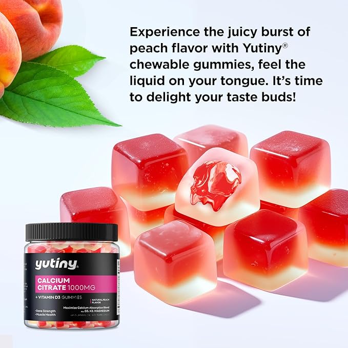 Calcium Citrate Potassium Complex Filled Gummies Calcium Citrate 1000mg with Potassium 500mg