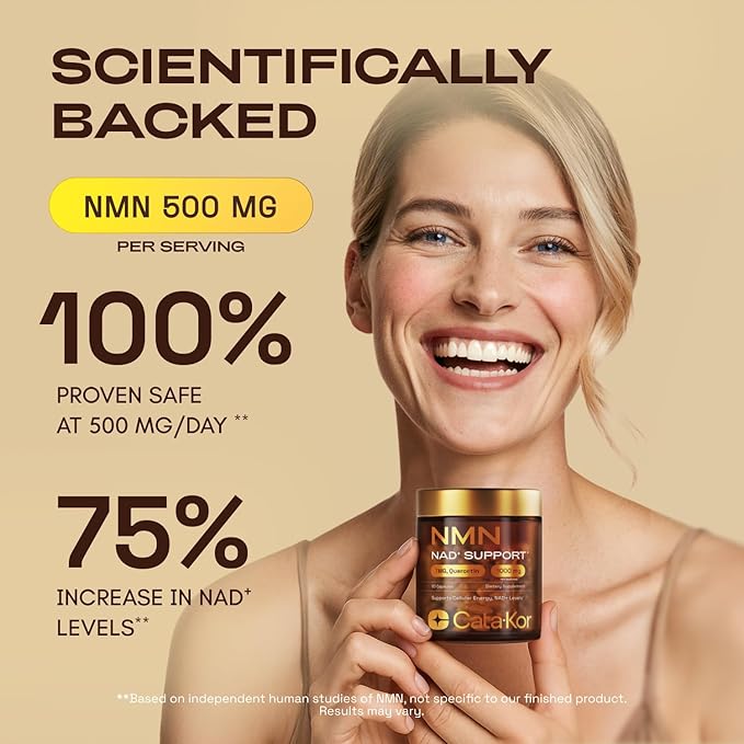 NMN Supplement 1000mg &amp Liposomal NAD+ Supplement with Resveratrol – Supports Cellular Energy &amp NAD+ Levels – Third-Party Tested