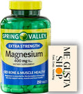 Spring Valley Essential Mineral Extra Strength Magnesium Tablets 400 mg 250 Count + me gustas Sticker
