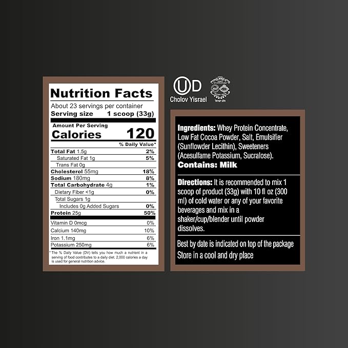 Creamy French Vanilla + Dark Chocolate Fudge Whey Protein Bundle – Gluten-Free Kosher Post-Workout