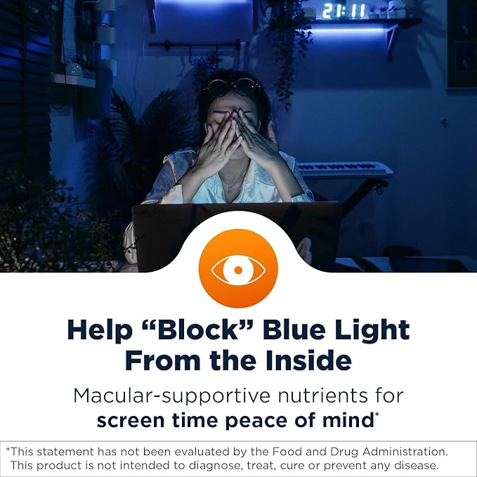 Designs for Health OcuForce Blue - 'Blue Light' Focused Eye Support Supplement with Lutein Zeaxanthin &amp More - for Teens and Adults (60 Capsules)