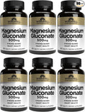 Special Pack of 6 Windmill Magnesium GLUCONATE 500MG 90 Tablets