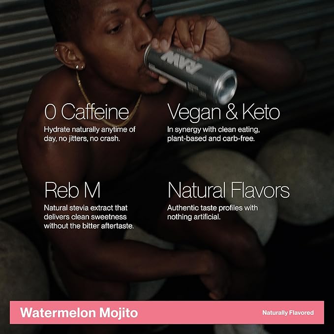 Cadence Electrolyte Drink - Watermelon Mojito Flavor 355ml x 12 | Science-Backed Hydration | Zero Sugar Zero Caffeine | Sodium Potassium &amp Magnesium for Performance &amp Recovery