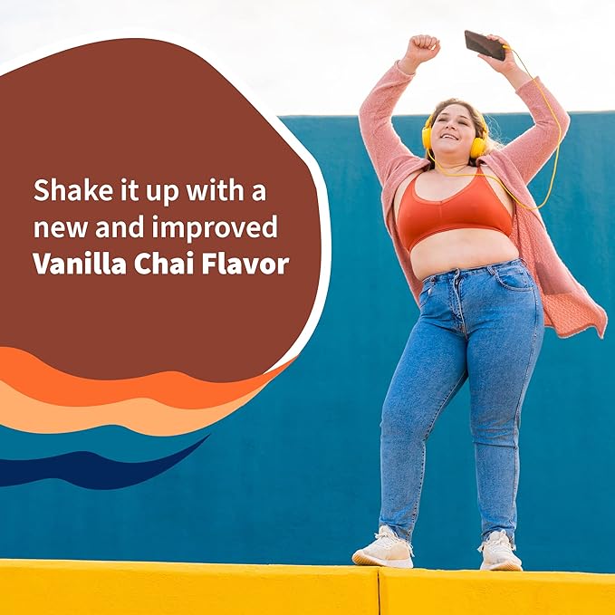 Garden of Life Organic Vegan Protein Powder Plant Based &amp BCAAs Organic Protein Powder with Probiotics &amp Enzymes Non-GMO Gluten-Free Lactose Free Vanilla Chai 1.2 LB