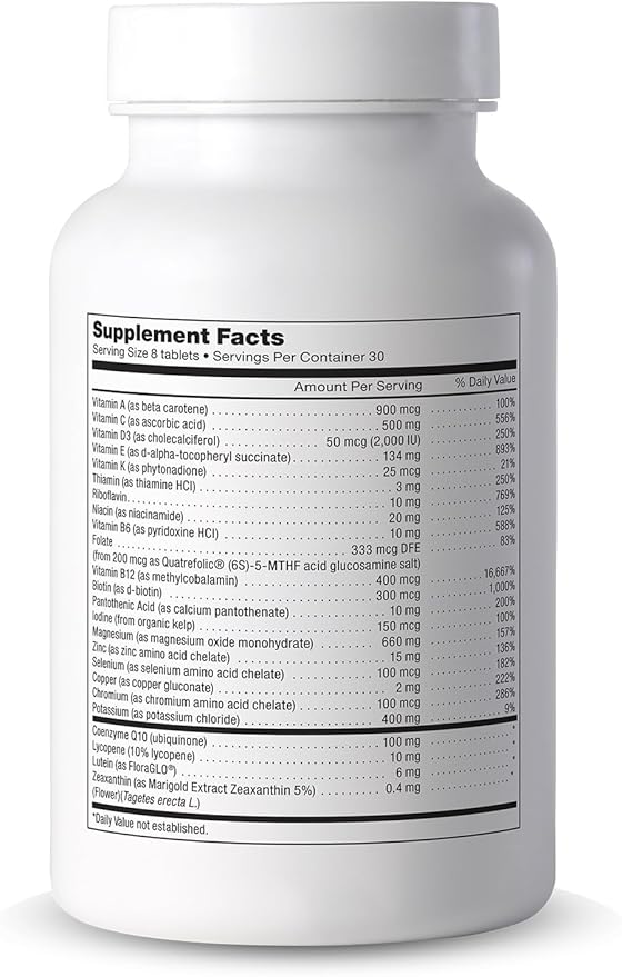 COOPER COMPLETE - Original Multivitamin Iron Free - Daily Multivitamin and Mineral Supplement - 30 Day Supply. Pack of 1