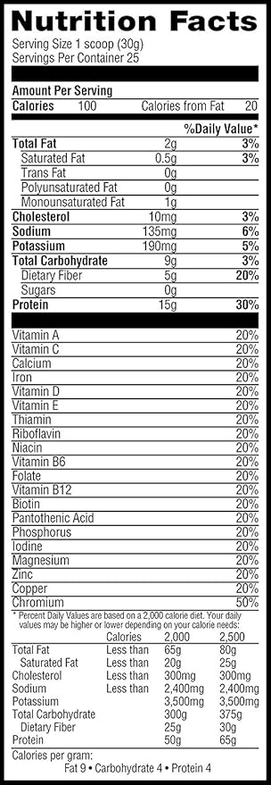 Muscle Milk ZERO 100 Calorie Protein Powder Vanilla 15g Protein 1.65 Pound 25 Servings