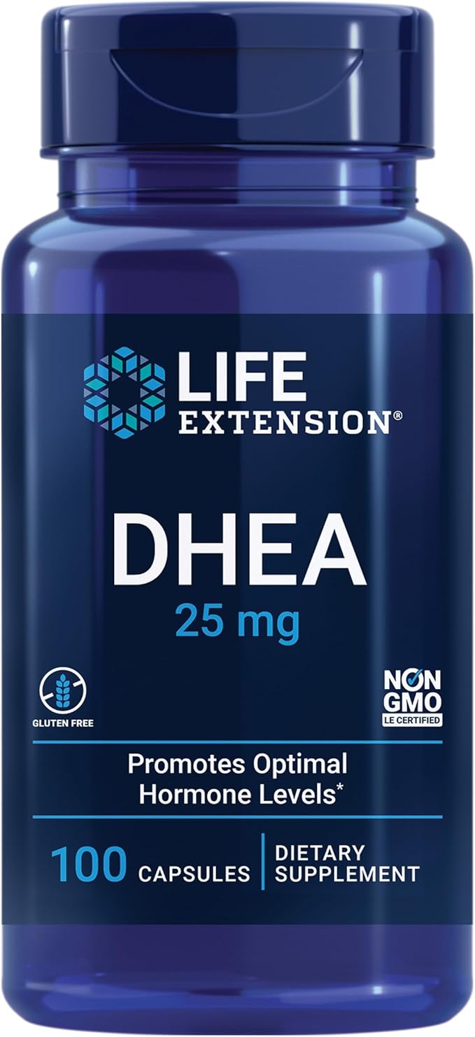 Life Extension Two-Per-Day Multi-Vitamin &amp Mineral 120 Tablets and DHEA 25mg 100 Capsules Bundle