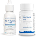 Biotics Research Bio-D-Mulsion Forte Vitamin D3 for Bone Immune &amp Heart Health + Bio-Multi Plus Multivitamin for Daily Nutritional Support – 1 fl oz &amp 90 Tablets