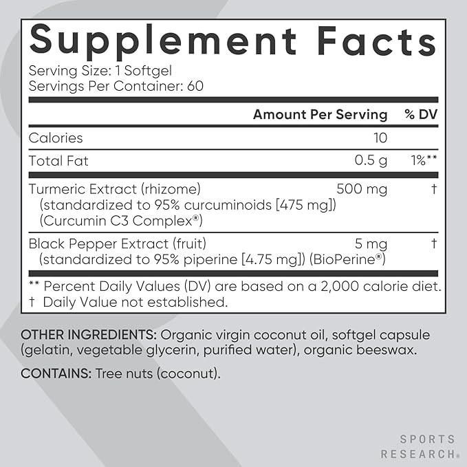 Sports Research Vitamin D3 K2 with Coconut Oil Turmeric Curcumin C3 Complex Softgels with Bioperine Black Pepper Extract &amp Organic Coconut Oil and N-Acetyl L-Cysteine (NAC) 600mg Veggie Capsules