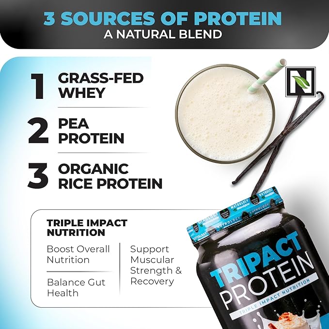 Nutrology TRIPACT Protein Powder 7-in-1 Meal Replacement Shake Vanilla Latte Cinnamon Flavor (20 Servings) Beet Active Natural Pre-Workout Powder Passion Fruit Flavor (30 Servings)