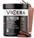 A2 Protein Powder Chocolate Milk 25 G Protein per Serving Organic A2/A2 Whey Casein Blend with Probiotics and Celtic Sea Salt Gluten Free Workout Supplement Non GMO 20 Servings 27.4 Oz