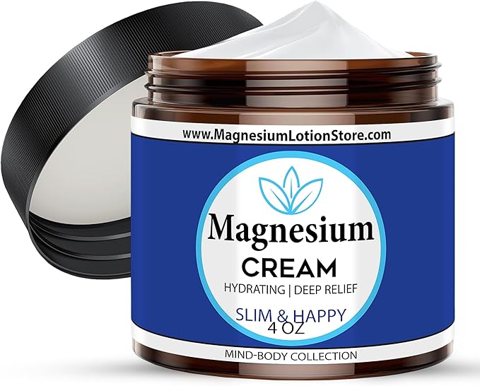 Magnesium Cream with Slim and Happy Scent – Hydrating &amp Cheerful Aroma 4oz USA Made