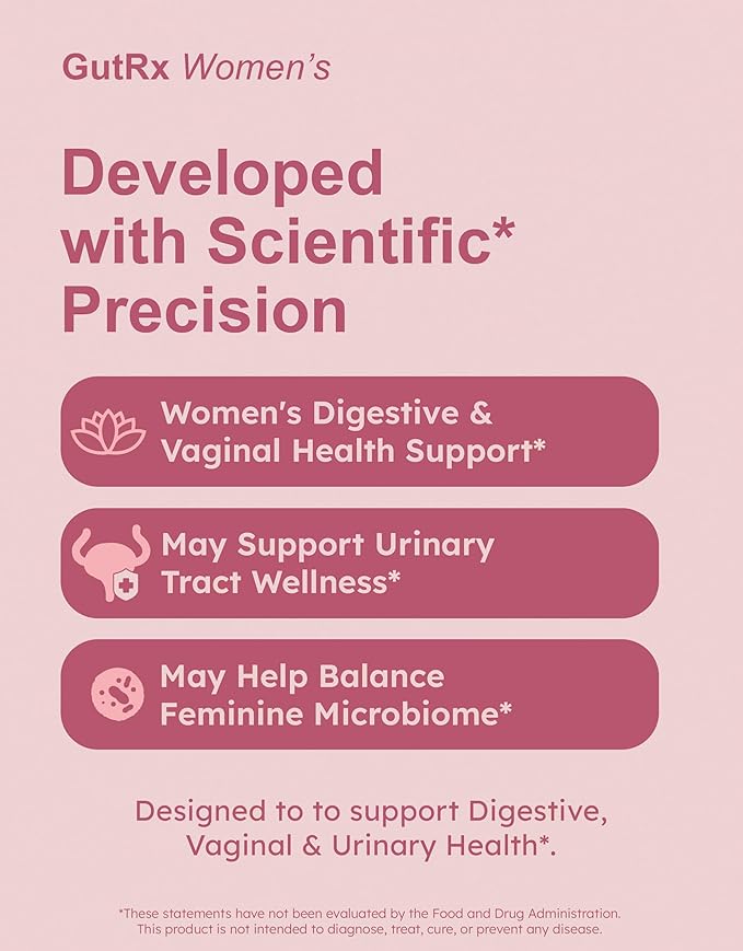 Women's – Probiotic for Women with Cranberry D-Mannose &amp Prebiotics – 28 Billion CFU to Support Vaginal Urinary &amp Digestive Health – Lactobacillus Bifidobacterium Vegan 30 Capsules