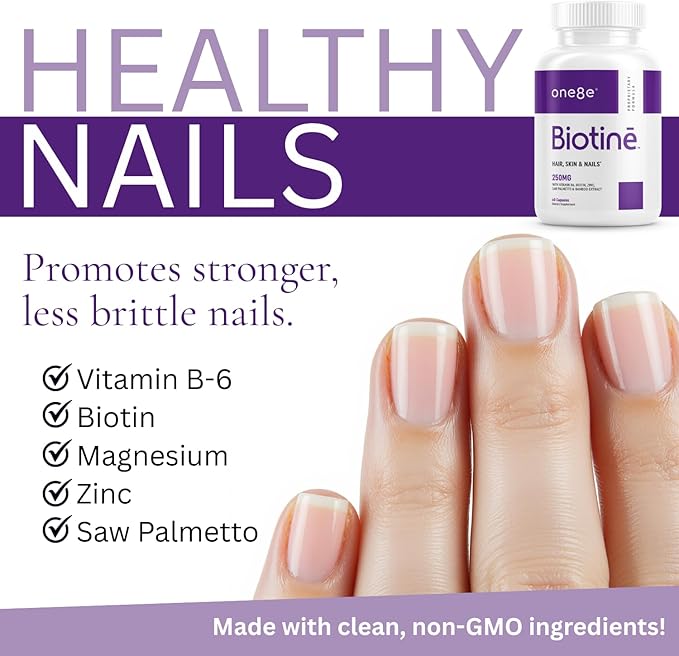 Biotinē 10000 mcg – Premium Biotin Formula with B‑Vitamins Zinc Magnesium &amp Botanical Blend – Supports Strong Hair Radiant Skin &amp Healthy Nails – 60 Capsules
