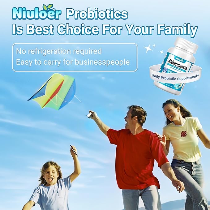 Akkermansia Probiotic Probiotics for Women &amp Men - 10 Billion AFUs + Organic Prebiotics Digestive Gut Immune &amp Overall Health Enhances Gut Digestive Lining Function (60 Capsules 1-Pack)