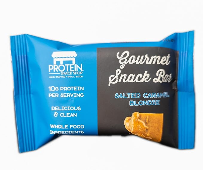 Gourmet Protein Brownie &amp Blondie Bars | High Protein Gluten-Free Honey-Sweetened No Seed Oils or Preservatives – Protein Snack Shop (20 Salted Caramel)