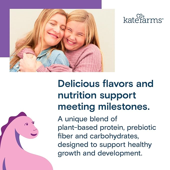 KATE FARMS Organic Pediatric Peptide 1.5 Formula Plain Sole-Source Hydrolyzed Plant-Based Nutrition for Oral or Tube Feeding 8.45 oz (12 Pack)