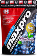 Max Muscle Maxpro Elite Whey Protein Powder | 30g Protein | 0g Sugar | 6.6g BCAAs | Micellar Casein Cold Filtered Whey Isolate Protein | Promotes Muscle Growth &amp Recovery (Blueberry 2lb)