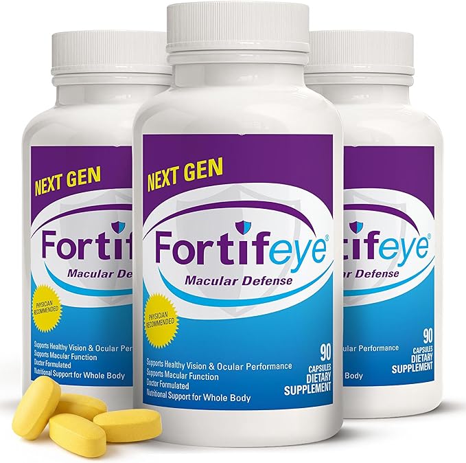 Fortifeye Vitamins Macular Defense Multivitamin-90 Day Supply 270 Tablets (Regular) All Natural Total Body &amp Eye Vitamins for Vision Pure Macular Support Formula Complex Eye Vitality Supplemen