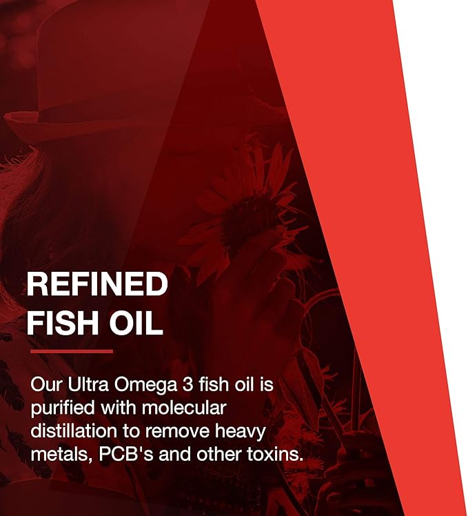 PROTOCOL FOR LIFE BALANCE Ultra Omega-3-500mg EPA &amp 250mg DHA - Fish Oil for Brain Support Heart &amp Nervous System Health - EPA DHA Omega Supplement - Non-GMO &amp Halal - 90 Softgels