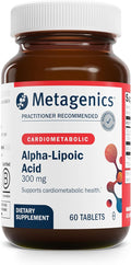 Metagenics Alpha-Lipoic Acid 300 mg - Metabolism &amp Antioxidant Support Supplement for Tissue Brain &amp Heart Health* - Non-GMO Gluten-Free Vegan Soy-Free - GMP Certified Facility - 60 Tablet