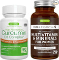 Multivitamin &amp Minerals for Women + High Absorption Curcumin C3 Complex Vegan Bundle Sustained Release Advanced Multivitamin + 300% Greater Absorption Curcuminoids with Rapid Uptake by Igennus