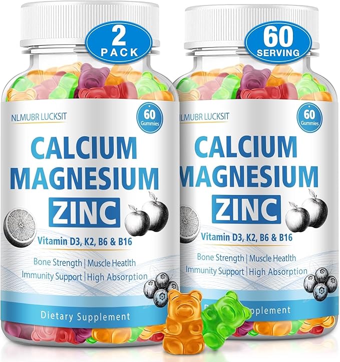 1200mg Calcium Gummies with Vitamin D3K2B6 Calcium Citrate Magnesium Zinc for Bonе &amp Immune Support Calcium Supplements for Women&ampMen 120 Chews