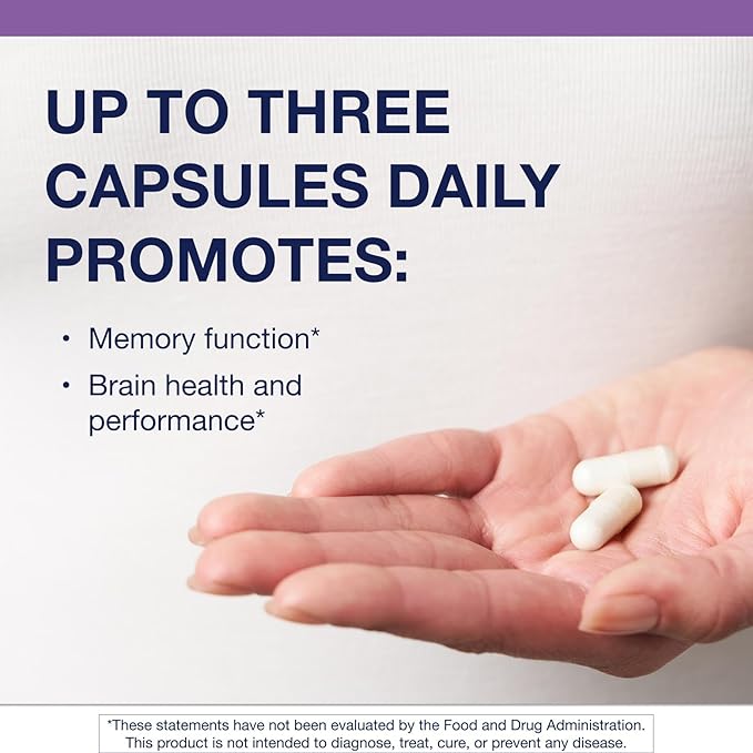 Metagenics Magnesium L-Threonate - Magtein Magnesium for Brain Health Memory Learning &amp Cognitive Support - Clinically Studied Bioavailable Form - Non-GMO Gluten-Free Vegan - 120 Capsules