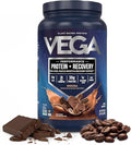 Vega Sport Vegan Protein Powder + Recovery - 30g Plant Based Protein per Serving Mocha 19 Servings 5g BCAAs Probiotics NSF Certified for Shakes &amp Smoothies 1.8lbs (Packaging May Vary)