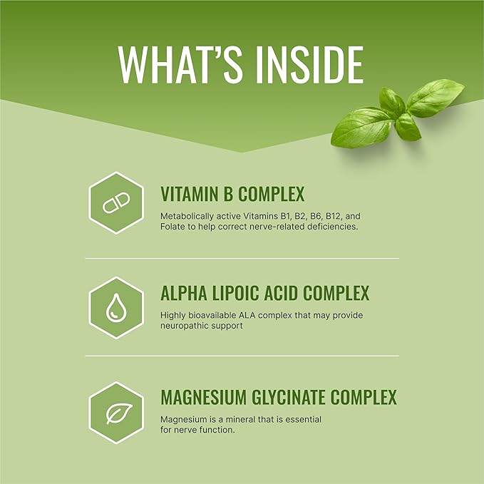 Approved Science Nervprin - Nerve Support - Benfotiamine B12 R-Alpha-Lipoic Acid Corydalis Boswellia BioPerine - 60 Capsules - Made in The USA