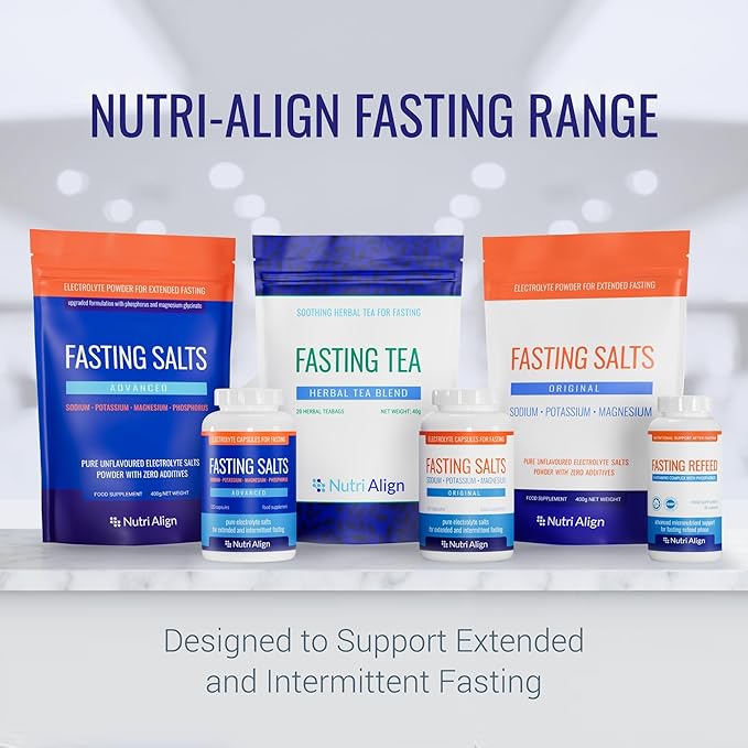 Nutri-Align Fasting Salts Electrolytes Advanced 120 Capsules | Sodium Potassium Magnesium Phosphorus | Pure Fasting Electrolytes | Sugar Free &amp Filler Free