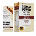 Primal Power Beef Liver Bar 1100mg - New Zealand Grass-Fed 211% DV B12 10g Protein Collagen - Zero Added Sugar No Seed Oils Gluten Free - Chocolate Peanut Butter (12 Pack)