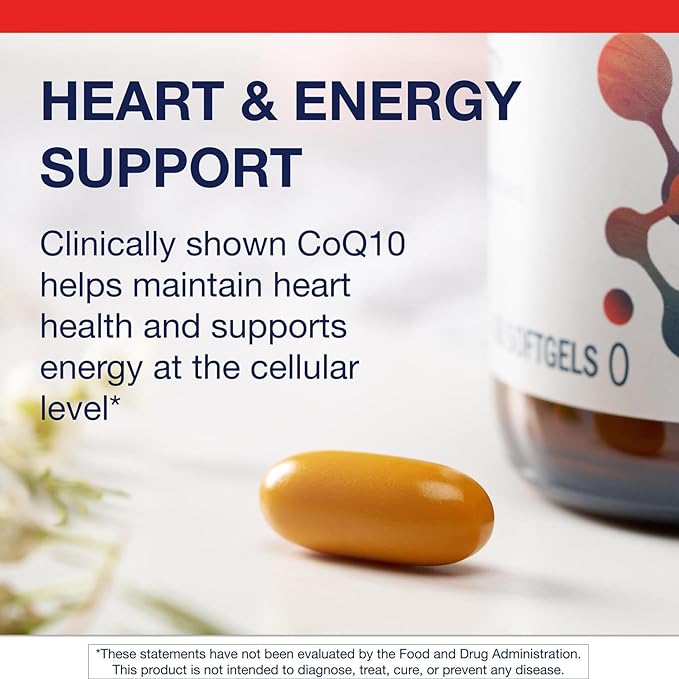 Metagenics CoQ10 ST-200 Supplement - High Absorption 200 mg Ubiquinone - Supports Heart Energy &amp Antioxidant Health* - Non-GMO Gluten-Free Soy-Free - GMP Certified Facility - 60 Softgels