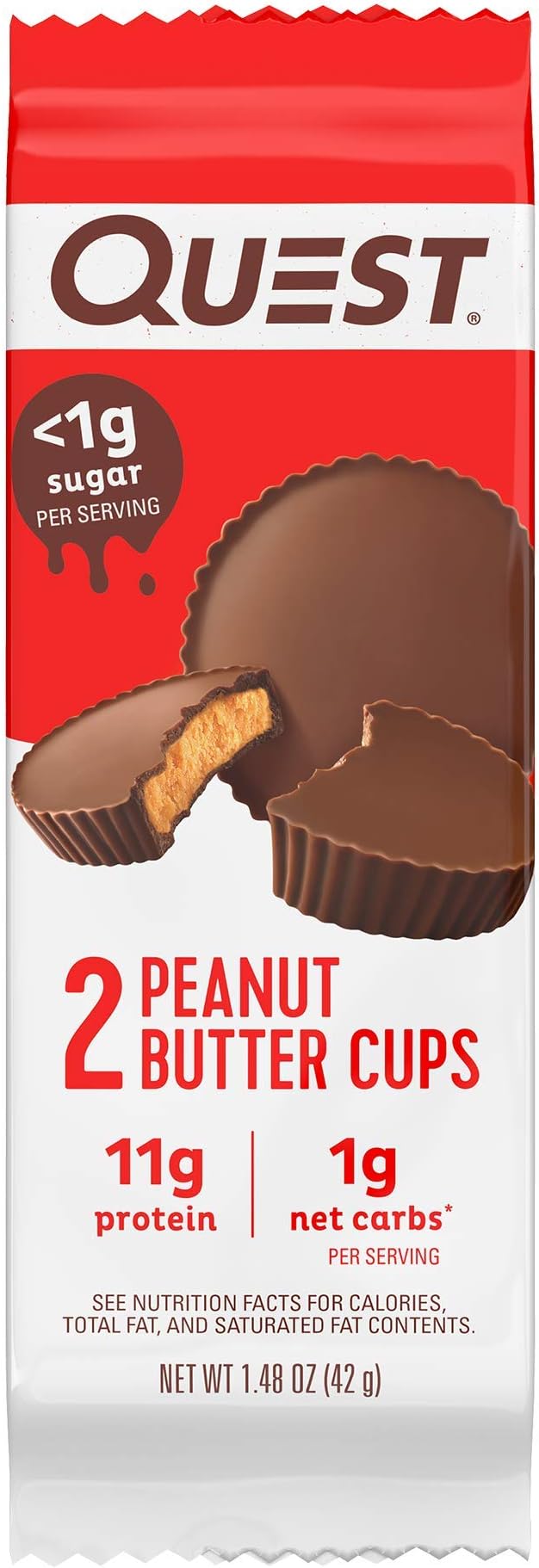Quest Protein Powder with 24g Protein and Peanut Butter Cups with 9g Protein 12 Count