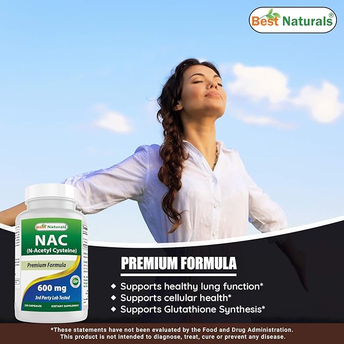 Best Naturals Biotin 10000 Mcg &amp NAC - N Acetyl Cysteine 600 mg