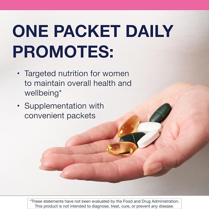 Metagenics Wellness Essentials Women’s - Daily Packets* - Multivitamin Omega‑3s &amp Antioxidants for Bone Immune &amp Energy Support* - Non‑GMO Gluten‑Free - 30 Packets